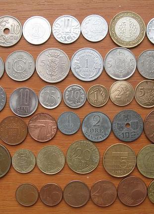 Підбірка на 51 різну монету.