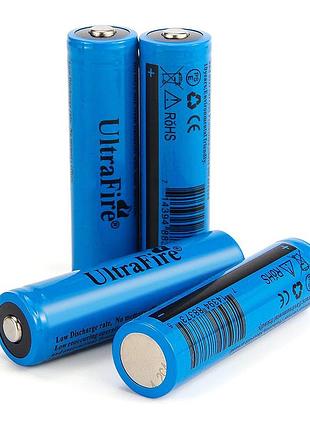 Акумулятор ultrafire 18650 2000mah 3.7v синій для ліхтариків електронних сигарет та інших пристроїв dm-11
