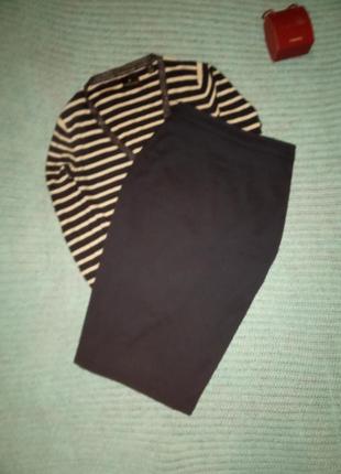 Хлопковая юбка карандаш  midi фактурная ткань 48,50 р1 фото