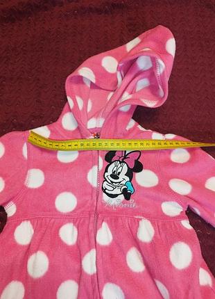 Флисовая кофта disney для девочки, 110 г. 6