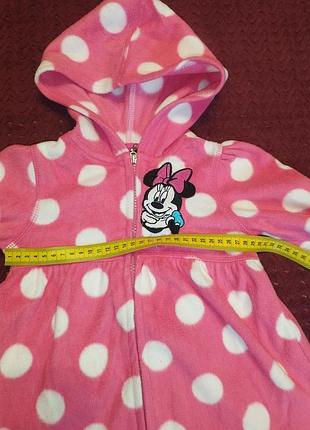 Флисовая кофта disney для девочки, 110 г. 4