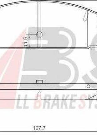 37382, abs, колодки, тормозные, задние, дисковые, mazda