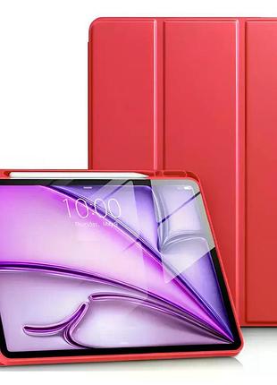 Чехол smart case для ipad air 4/5 (10.9") и ipad pro 11 (2018-2022) красный red с местом под стилус