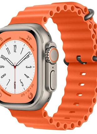 Ремешок ocean band для apple watch 42/44/45/46/49 mm ocean band orange оранжевый