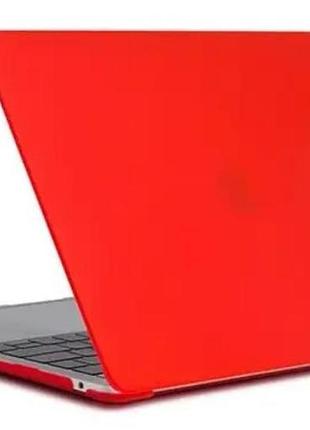 Чохол-накладка hardshell для macbook air 13,6" червона red m2 2022 a2681 / m3 2024 a3113 / m4 2025 a3240