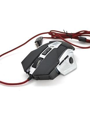 Мышь проводная jedel gm860 usb черная с подсветкой игровая оптическая эргономичная для пк и ноутбука dm-11
