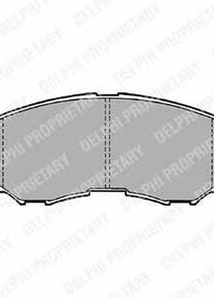 Lp1010, delphi, колодки, тормозные, передние, дисковые, mitsubishi, l 200, l300, l400