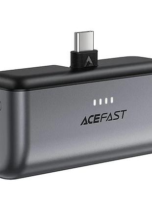 Зовнішній акумулятор acefast m9-5000 pd20w capsule power bank black (6974316283201)