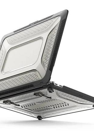 Протиударний чохол для macbook air 13.6" m2 m3 m4 a2681 a3113 a3240 (2022–2025) mecha shockproof case black чорна