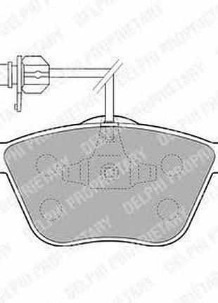 Lp1801 ,delphi, колодки, тормозные , передние, дисковые, vw,t4,sharan, seat alhambra, ford galaxy,wgr