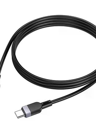 Кабель hoco x109 energy type-c to type-c 1 м black (pd 60w, силиконовый)