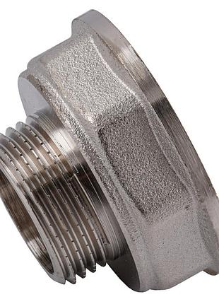 Переходник редукционный 1 1/2″х1″вн никелированный восьмигранный nk753o optimum