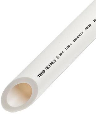 Труба ppr pn20 ø25 tebo белая 4/80 м