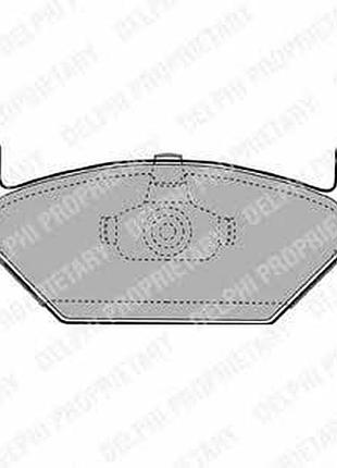 Lp1104, delphi, колодки , тормозные, передние, дисковые,vw, audi,a2,a3, skoda, fabia, roomster,octavia, seat,altea,toledo,leon, ib