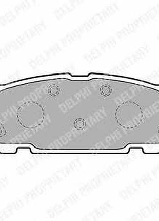 Lp1752, delphi ,колодки, тормозные, задние, дисковые, mazda, mx-5, ii
