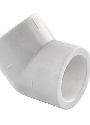 Угольник ppr 45° ø40 белый цвет asco® 10/120шт