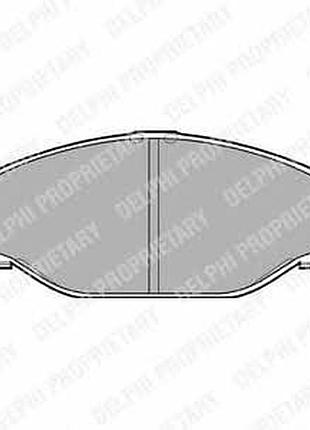 Lp950 ,delphi ,колодки ,тормозные, передние, дисковые, toyota hiace