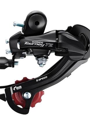 Перемикач задн. 7 индекс max-28t под болт shimano rd-tz500 черный средняя лапка