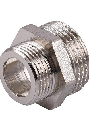 Ниппель редукционный 1″х3/4″нн никелированный под прокладку nn542g optimum