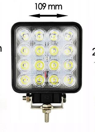 Фара рабочего света лампа фонар 16 led 48w світлодіод галоген робочий прожектор wl5048