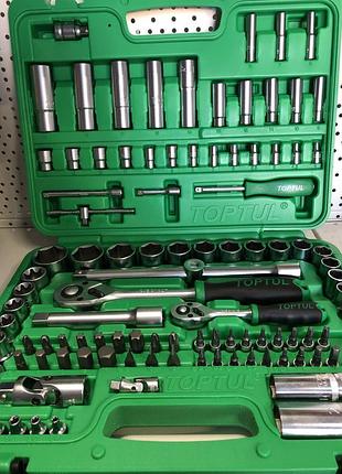 Набір інструменту 1/4 "і 1/2" 108 одиниць (6-ти гранний) (gcai108r) toptul