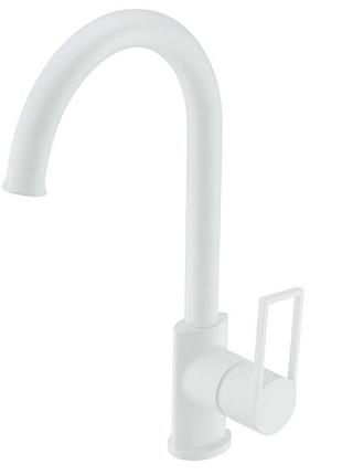 Змішувач для мийки, латунь,білий aim,dg06550 frosted white