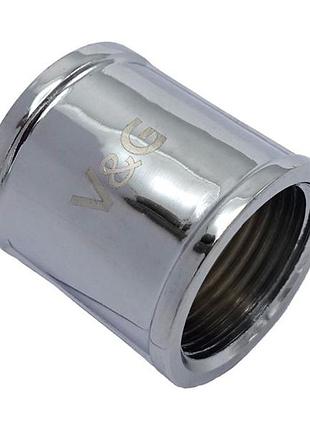 Муфта valogin 3/4" вв хромована vg-204402 1/60 шт