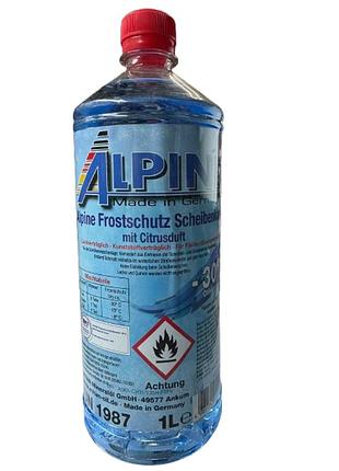 Омивач скла зимовий alpine frostschutz scheibenklar -30°c 1л 25123
