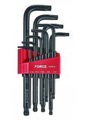 Набор ключей torx г-обр. с шаром длинных 9 пр. (т10-т50) (force 5098lb)
