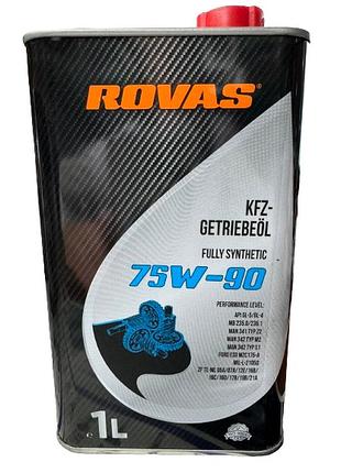 Олива трансмісійна rovas 75w90 1л