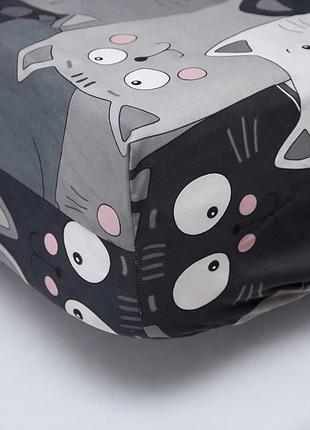 Простирадло на резинці moon&star sleepy cats бязь gold люкс 190х200х25 см (ms-850003417)