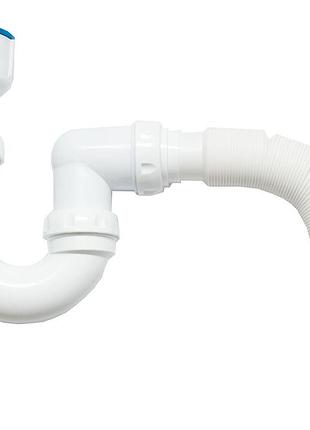 Сифон для писсуара ø40 прямой с гофротрубой ø40х40/50 unicorn k320 1/45
