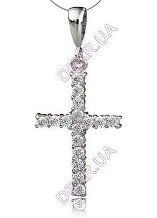 Крест из серебра 925 пробы, артикул 4016.1