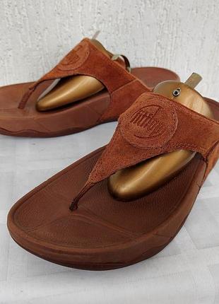 Шлепки,вьетнамки кожанние ортопедические fitflop р.39