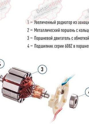 Компресор "vitol" к-60 150psi/15amp/40л/лiхтар/прикурювач 9