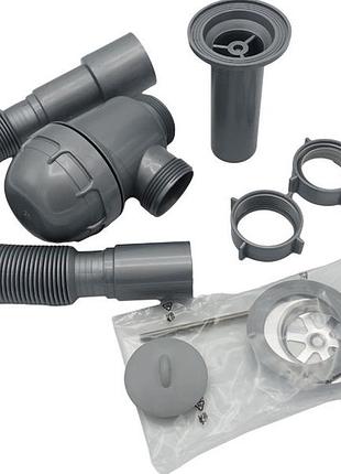 Сифон перламутр тюльпан 1 1/2" с еврошланг. нерж. выпуск cos 1/20