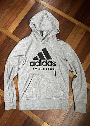 Худі adidas athletics сіра, розмір l