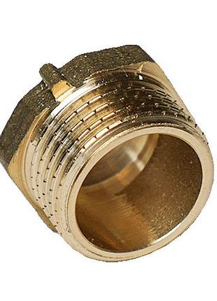 Заглушка 3/4" зов. латун., (без покрытия),10/400шт