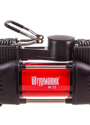 Компресор "штурмовик" ас-72 150psi/25amp /90л/2 циліндра /шланг 5,0м/клеми