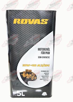 Масло моторное полусинтетическое 5л rovas 10w40