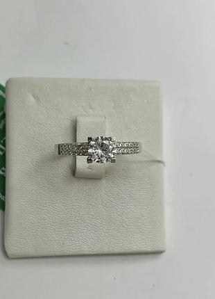 Каблучка срібна родована з вставкою куб.цирконія.4009р.