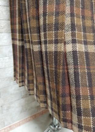 Винтажная  юбка плиссе на запах из 100 % шерсти7 фото
