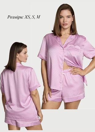 Сатинова піжама з шортиками victoria’s secret, оригінал!!