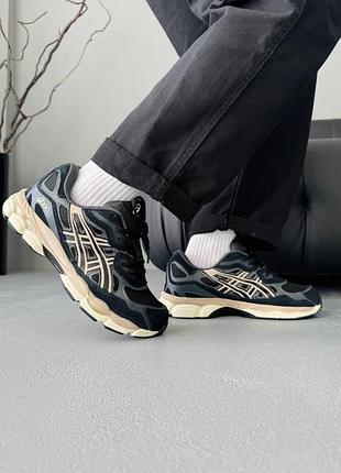 Кроссовки asics gel-nyc black/grey/beige 2