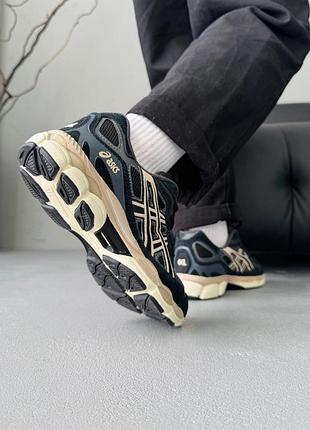 Кроссовки asics gel-nyc black/grey/beige 10