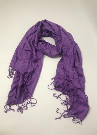 Якісний лавандовий шарф, шарф 100% віскоза
