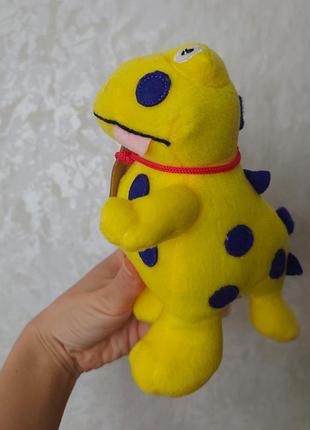 Мягкая игрушка желтый динозаврик dippy