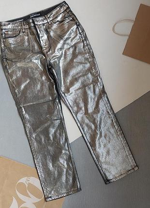 1=2 на все 🔥🔥🔥 джинсы металлик river island, р. м