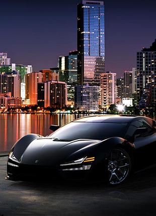 Алмазна мозаїка вишивка американський суперкар trion nemesis на підрамнику повна 30х40 187046