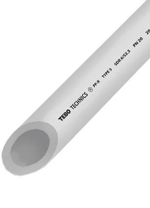 Труба ppr pn20 ø25 х 4,2 мм tebo сіра 2/40 м